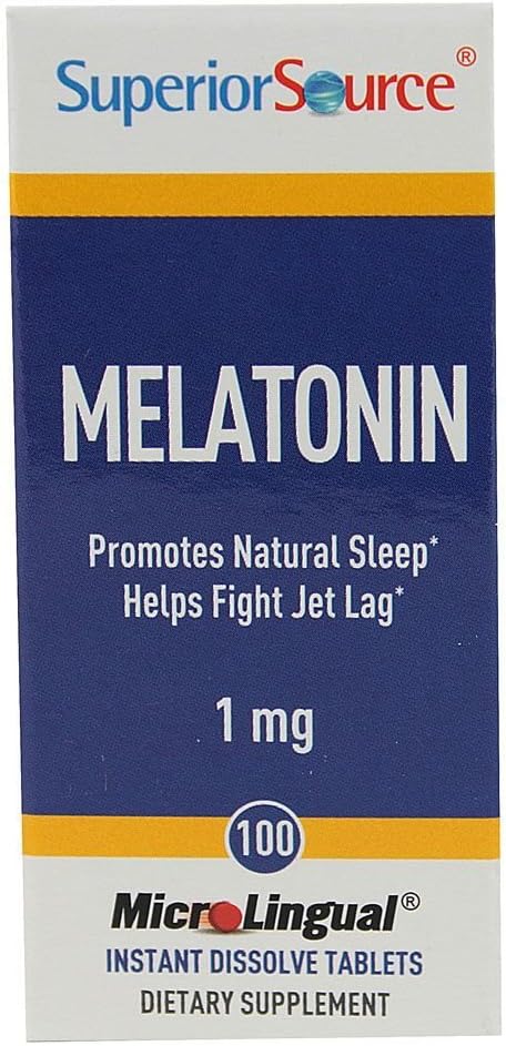 Superior SourceMelatonin 1 mg 100 Sublingual Tablet