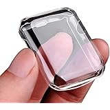 Apple watch 3 case, Julk iwatch screen protector tpu all-around protective case 0.3mm hd clear ultra-thin cover for 2017 new apple watch series 3 (42mm)