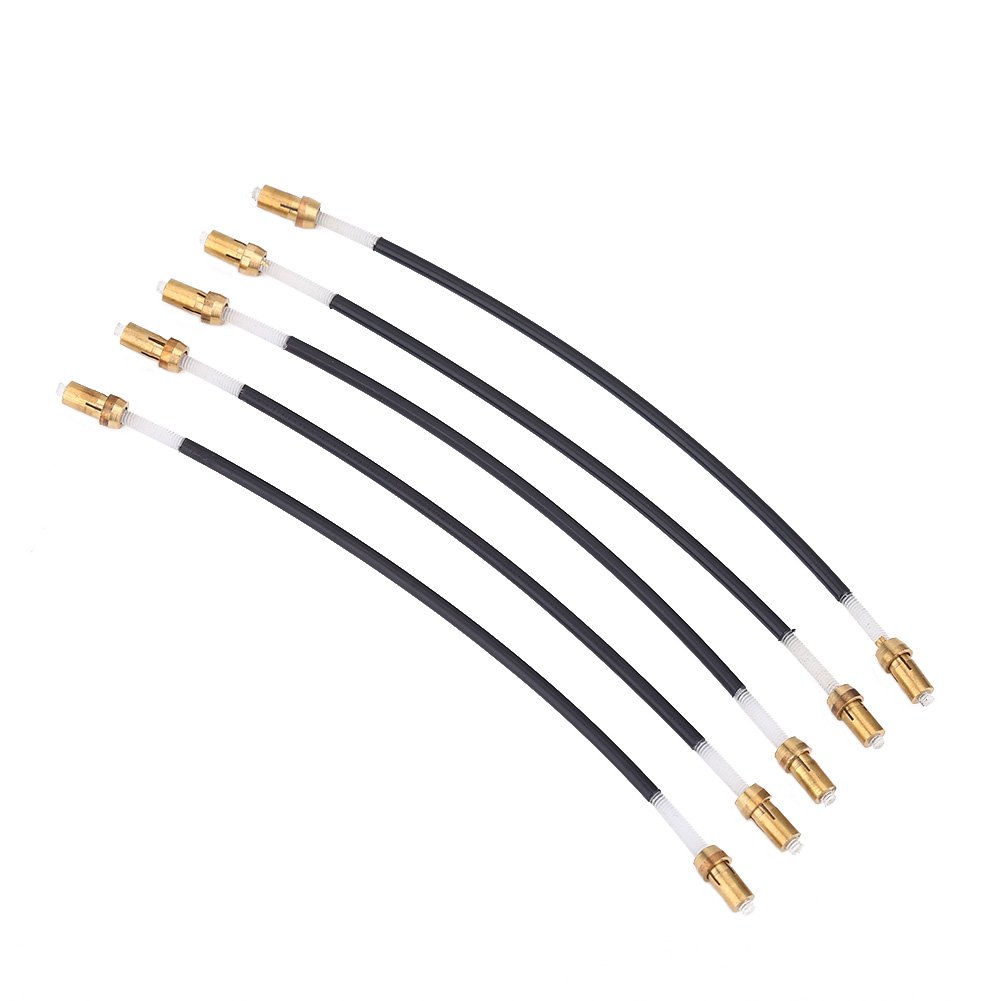 Violin Tailgut, 5Pcs Nylon Tailgut with Brass Screw Connector for 3/4 and 4/4 Violin - Durable, Corrosion-Resistant Tailcord Accessory