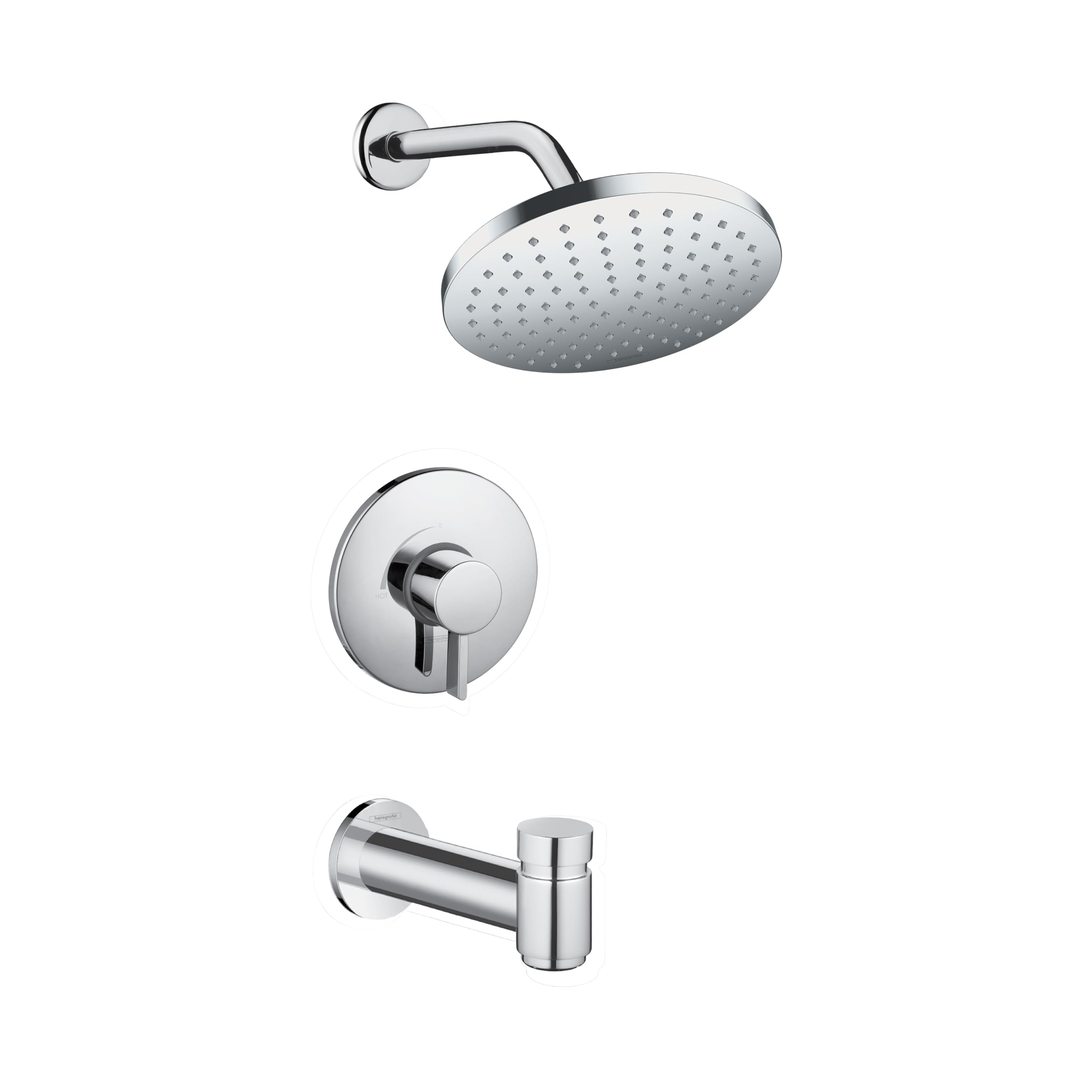 View 1 of ***MISSING PIECES SHOWER HEAD ONLY*** hansgrohe Vernis Blend Shower Set 1.75 GPM, 1-Spray Full Shower Trim Kit in Chrome, 04956000