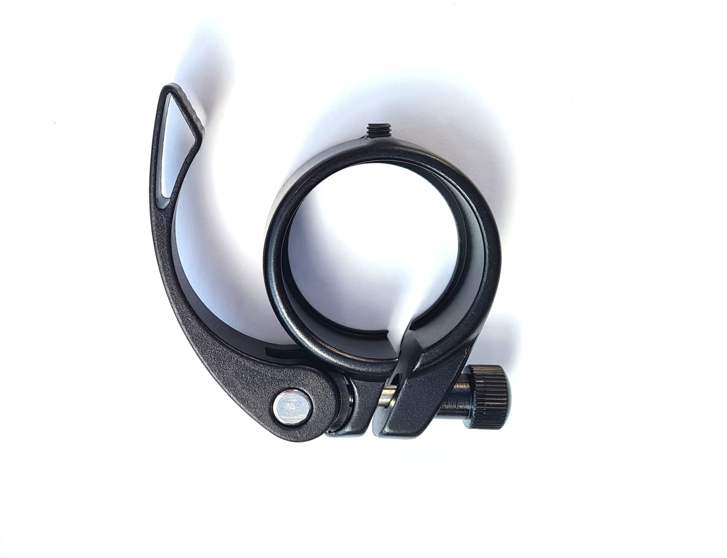 Celt aluminium bicycle seat clamp with quick release 38.1 mm (black).