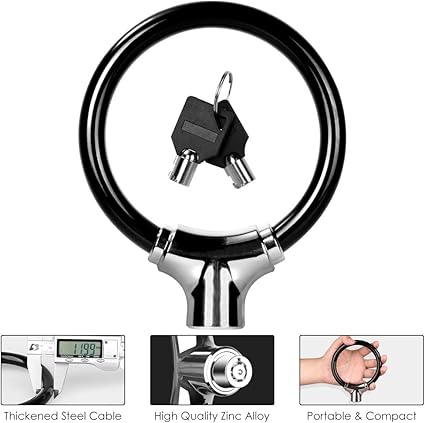 steel cable bike lock