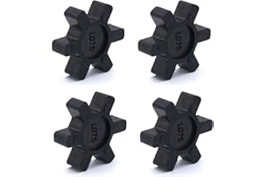 GRLITRA Flexible L075 NBR Rubber Spider Insert Solid Spider Center Inserts Fits for Lovejoy Martin L-Jaw Coupling (4 Pack)