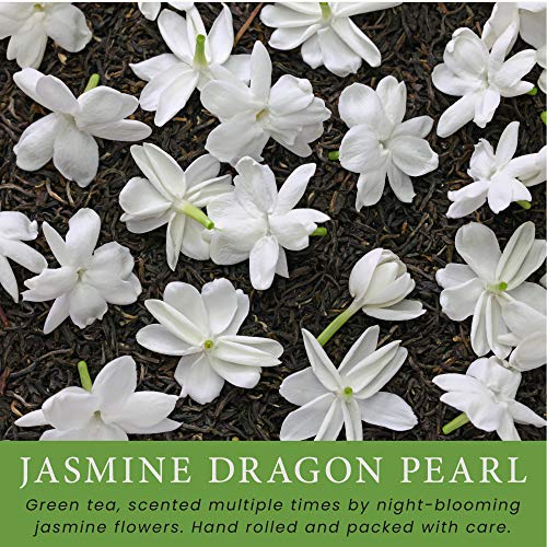 Imperial Jasmine Dragon Pearls Loose Leaf Green Tea Jasmine Green Tea with Amazing Aroma (4