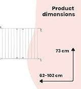 Safety 1st Wall Fix Extending Metal Gate 62-102cm White Baby Safety Gate view 7