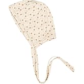 Copper Pearl Baby Bonnets: Ultra-Soft, Comfy to Wear, Tie-On Infant Sun Hat for Protection Against UV Rays, Trendy Coordinating Designs Swaddles, 3-6 Months - Hunnie