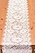 Crisky 12x120 Inch White Lace Table Runner Boho Wedding Reception Table Decoration Baby & Bridal Shower Party Decor