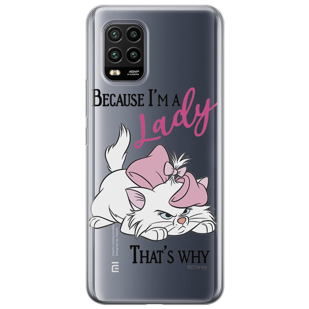 ERT GROUP mobile phone case for Xiaomi MI 10 LITE original and officially Licensed Disney pattern Marie 004 optimally adapted to the shape of the mobile phone, partially transparent