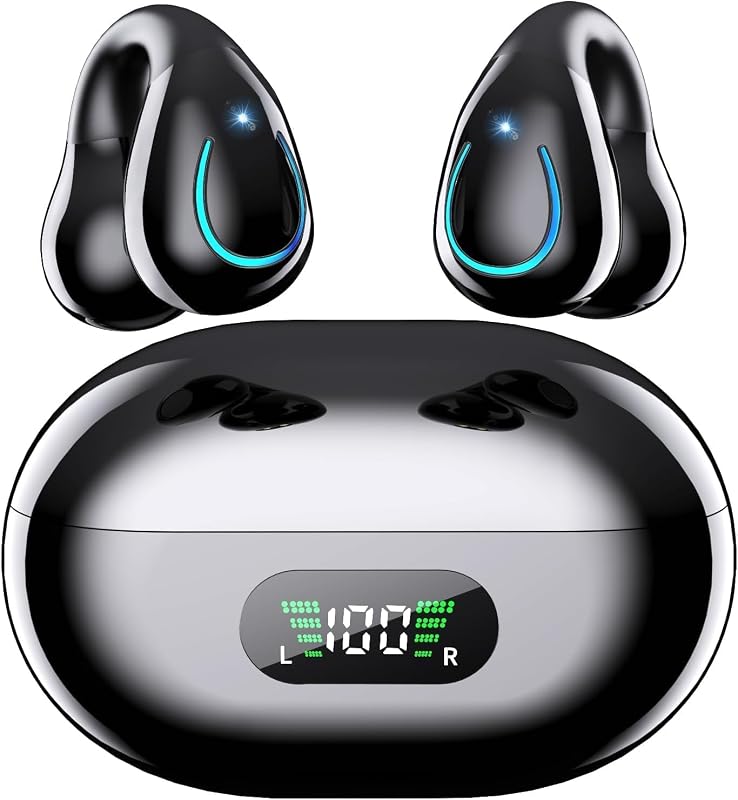 Auriculares Open Ear Bluetooth Deportivos, Clip Oreja, 80H, ENC, IPX7