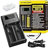 Smart Battery Charger, iGrace NITECORE New i2 (New 2016 version) Universal Smart Battery Charger For Li-ion / IMR / Ni-MH/ Ni-Cd with Car Adapter and iGrace Battery Box