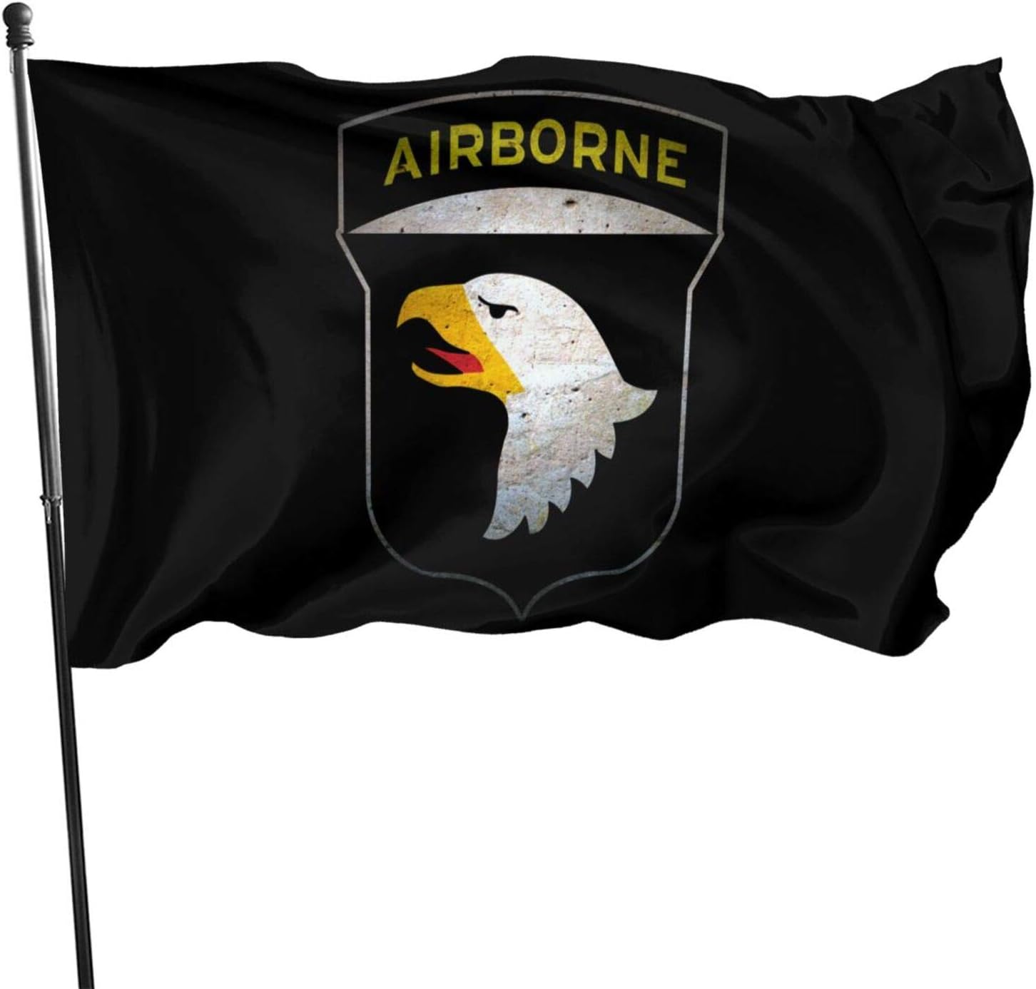 Ximengabc Army 101st Airborne Divisio 3x5 Foot Flag Outdoor 100% Single-Layer Translucent Polyester 3'x5' Ft Banner for Garden Home