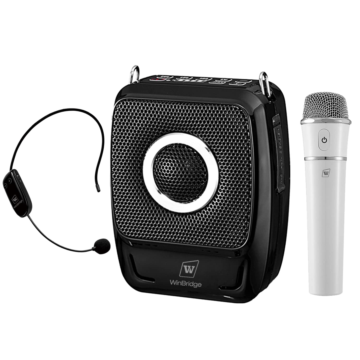 Photo 1 of Wireless Voice Amplifier with Wireless Headset Microphone & Wireless Handheld, 25W Wireless PA System Portable Rechargeable Bluetooth Karaoke Speaker Loudspeaker for Teachers Yoga Instructors etc