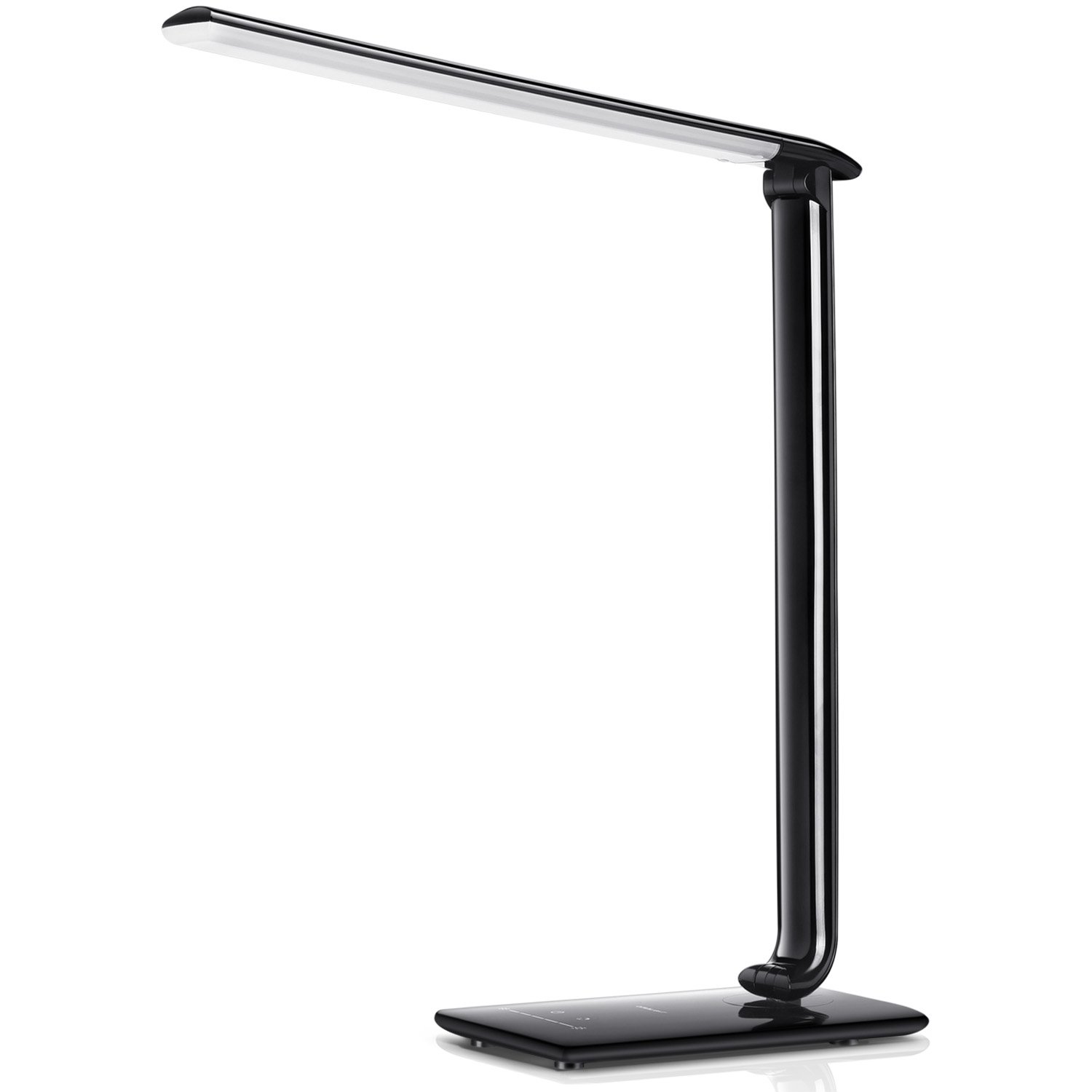 Ominilight LED Desk Lamp, Dimmable Desk Lamp with USB Charging Port, Folding Reading Lamp, 7
