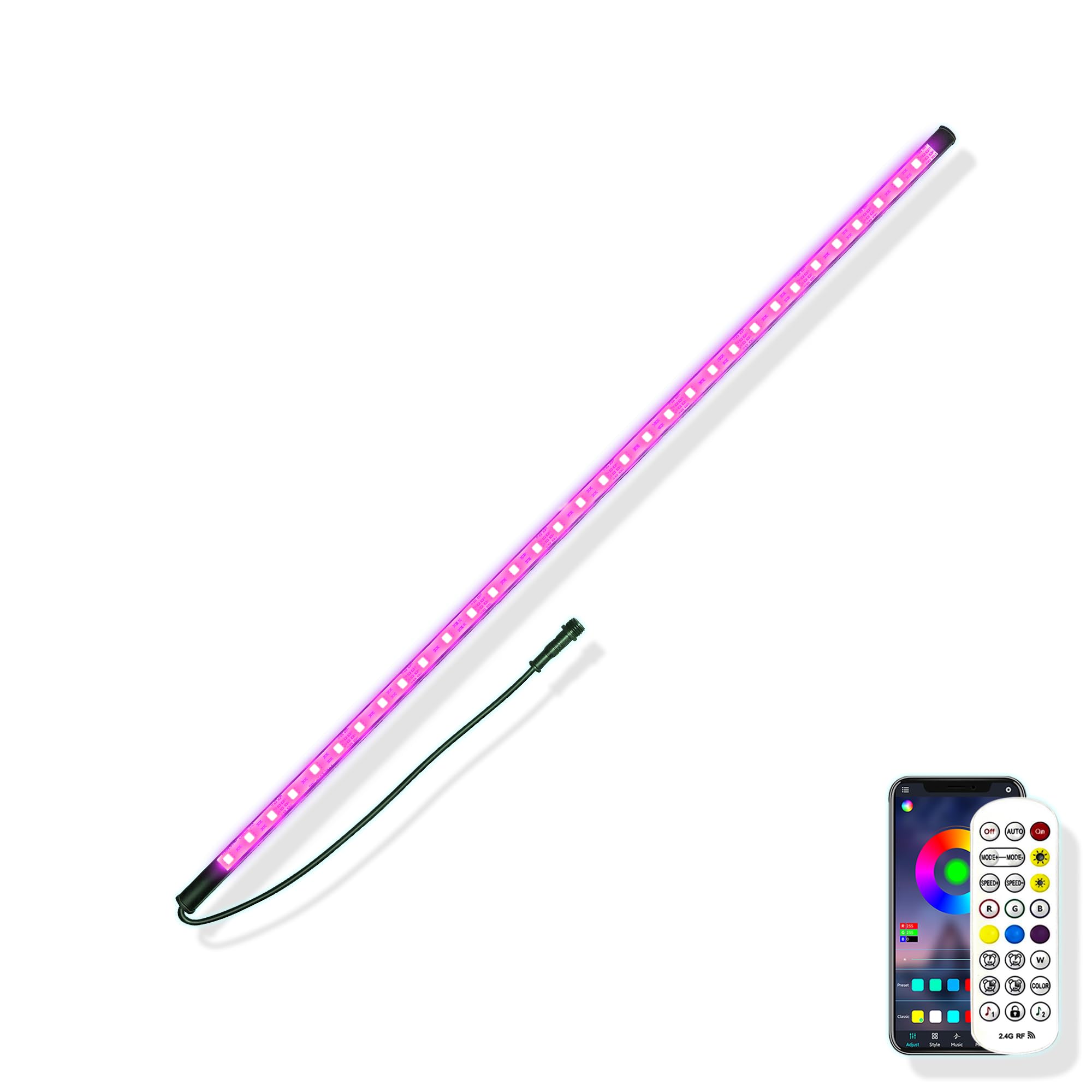 Photo 1 of Gepas LONGRUNNEW Replacement 35.4'' LED Light Strip Color Changing for Waterfall Spillway Pool Fountain with Adapter, Remote Control Designed