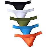 Gudan LSAMDIR Mens Bikini Underwear Silky Low Rise Briefs Bulge Pouch Pack