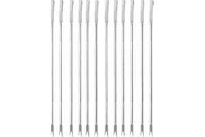 Zerodeko 12Pcs Stainless Steel Seafood Forks Nut Picks Multifunctional Shellfish Tools for Crab Claws Lobster Legs and Nut Cr