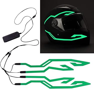 4 luces para casco de motocicleta luz