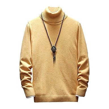 Amazon Ceen メンズ オフタートル ニット セーター ハイネック