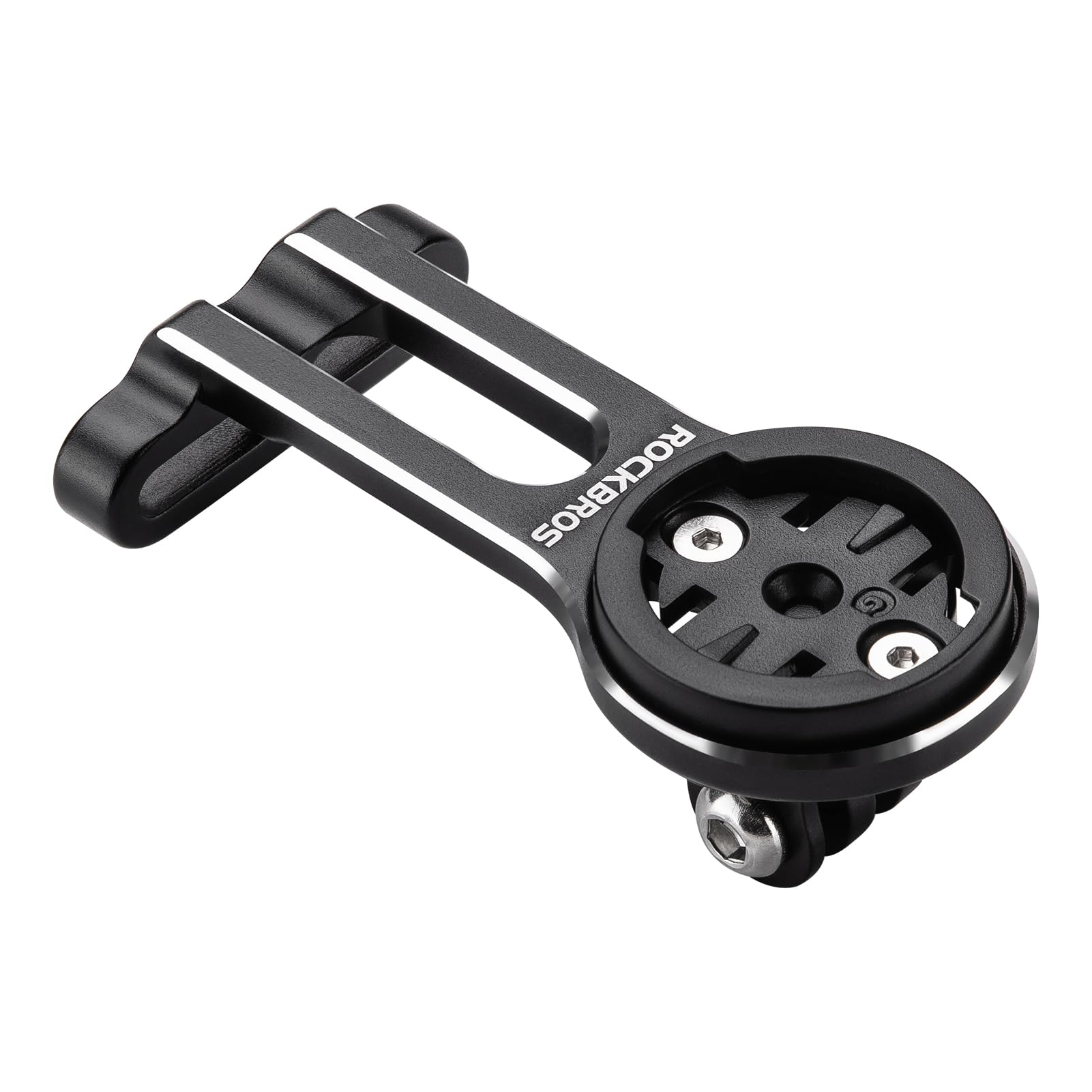 Photo 1 of ROCKBROS Bike Computer Mount Out-Front Aluminum Integrated Bicycle Cycling Computer Mount Compatible with Garmin, Bryton, Go Pro