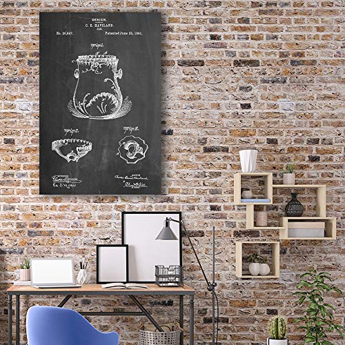 Hand Painting Line Drawing Vintage Black Board Painting Wall Bedroom Living House