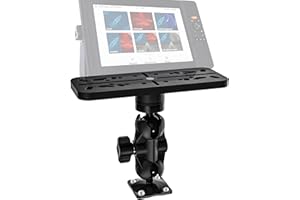 EDSRDPLT Fish Finder Mount Base, 360° Rotating Fish Finder Bracket for Boat Kayakr, Marine-Grade Composite Mount, Compatible with Garmin,Lowrance,Humminbird,Raymarine