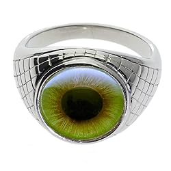 Steel Dragon Jewelers Dramatic Men's Glass Eye Ring