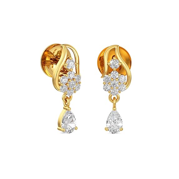 Buy Joyalukkas Impress Collection 22k Yellow Gold Stud Earrings for