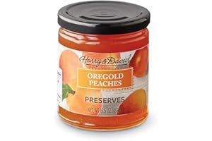 Harry & David Oregold Peach Preserves (11.5 Ounces), Peach Preserves, Gift Basket Add On, Cheese Board Accoutrements, Condiments