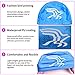 YouYou Comfortable Swimming Caps, Strong Water Resistance, PU Material (Blue)