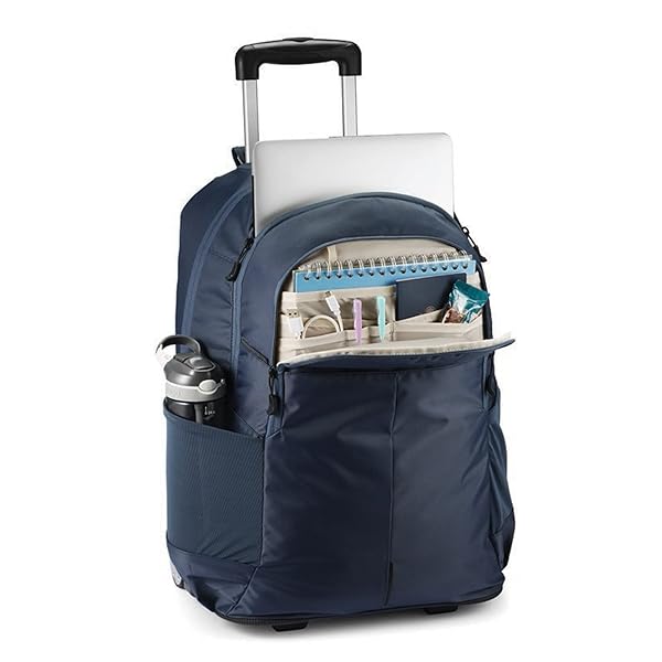 HIGH SIERRA POWERGLIDE PRO WHEELED BACKPACK, ROLLING LAPTOP BAG FOR TRAVEL, FITS MOST 15.6” LAPTOPS, 40L, INDIGO BLUE