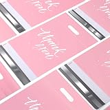 Switory 100Pcs Parcel Bags 262x330mm Pink with Handle Self Seal Mailing Bags view 8