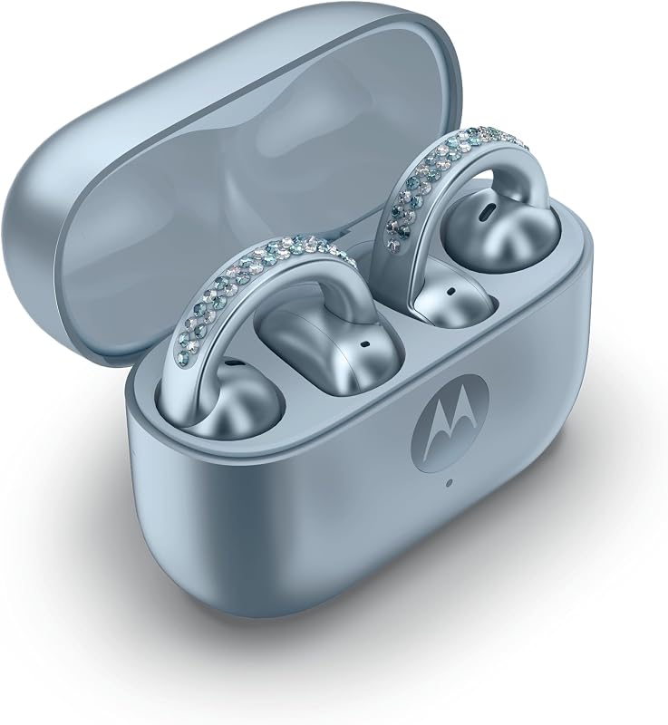 edge 70 e moto buds loop con crystals by Swarovski®(12/512GB, Doppia fotocamera 50MP+flicker cam, selfie 50MP, sottile 5.99mm, 4800mAh, Display 6.67" 120Hz, Android 16) PANTONE Cloud Dancer