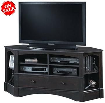 Amazon Com Efd Free Standing Tv Stand Rustic Wooden Corner
