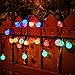 DecorNova 907030 20 Feet 30-LED Outdoor Fairy Solar Powered Globe String Lights, 19.7 ft, 5 Colors