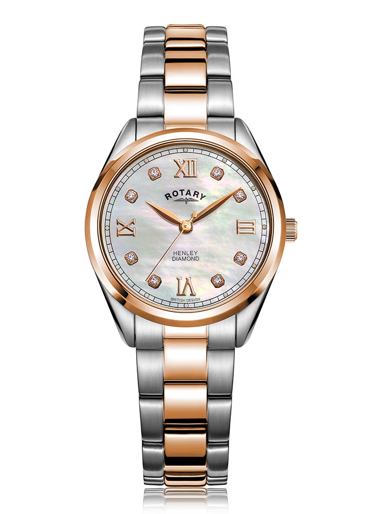Rotary Two Tone Rose Gold PVD Watch LB05112/41/D