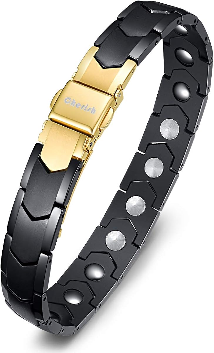 Amazon Cherish 磁気 ブレスレット メンズ ゲルマニウム バングル 純チタン製 静電気除去 金属アレルギーフリー ブレスレット 通販