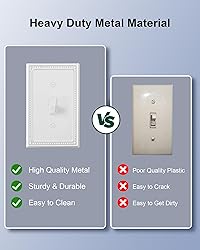 TREEWELL 4-Pack Single Toggle Light Switch Cover