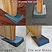 Jamm Door Stopper | Door Stop Wedge Holds Doors Open in Both Directions | Premium Non Rubber Non Slip Hardware | Standard Size | Dark Grey - 2 Pack