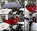 SLABSTONE Inverted Umbrella - Double Layer Windproof Reverse Folding Umbrellas for Cars - Anti UV Protection C-Shaped Handle for Travel Outdoor Rain Sun - Carrying Bag (Pure Red, Standard)