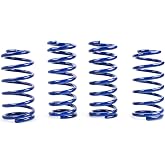 FAPO RACING Lowering Springs kit Compatible With 1979-2004 Ford Mustang GT Coupe, 1.5 Inch Front Drop And 1.5 Inch Rear Drop (Blue)