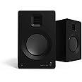 Kanto TUK Powered Speaker with Headphone Out | Built-in USB DAC | Dedicated RCA with Phono Pre-amp | Bluetooth | AMT Tweeter | 5.25" Driver | Pair | Matte Black