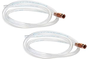The Original Safety Siphon 6 Foot Hose For Gasoline And More - 1/2" Valve Siphon Pump (2 pack) - Use for Cars, Boats, Mowers - Self Priming Pump Transfers 3.5 Gallons per Minute - FDA Food Grade