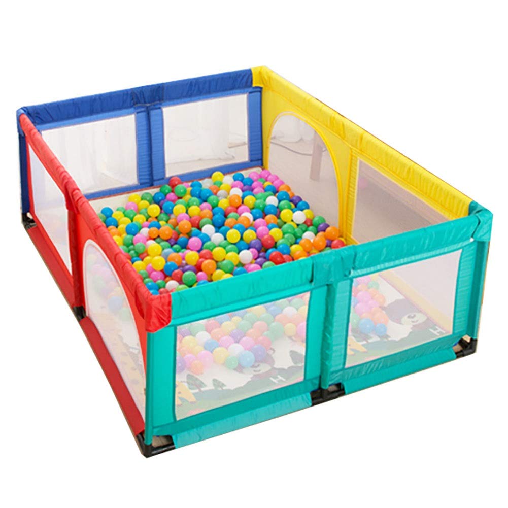 WCBIN Baby Playpen with 4 Colorful Panels, Infant & Toddlers Activity Center，Baby