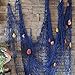 VEIOU Fish Net Decor Nautical Mediterranean Style Home Wall Decorative With Shells (Blue)