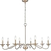 ML Lighting Delvona 8-Light Chandelier Ceiling Light Modern Gold