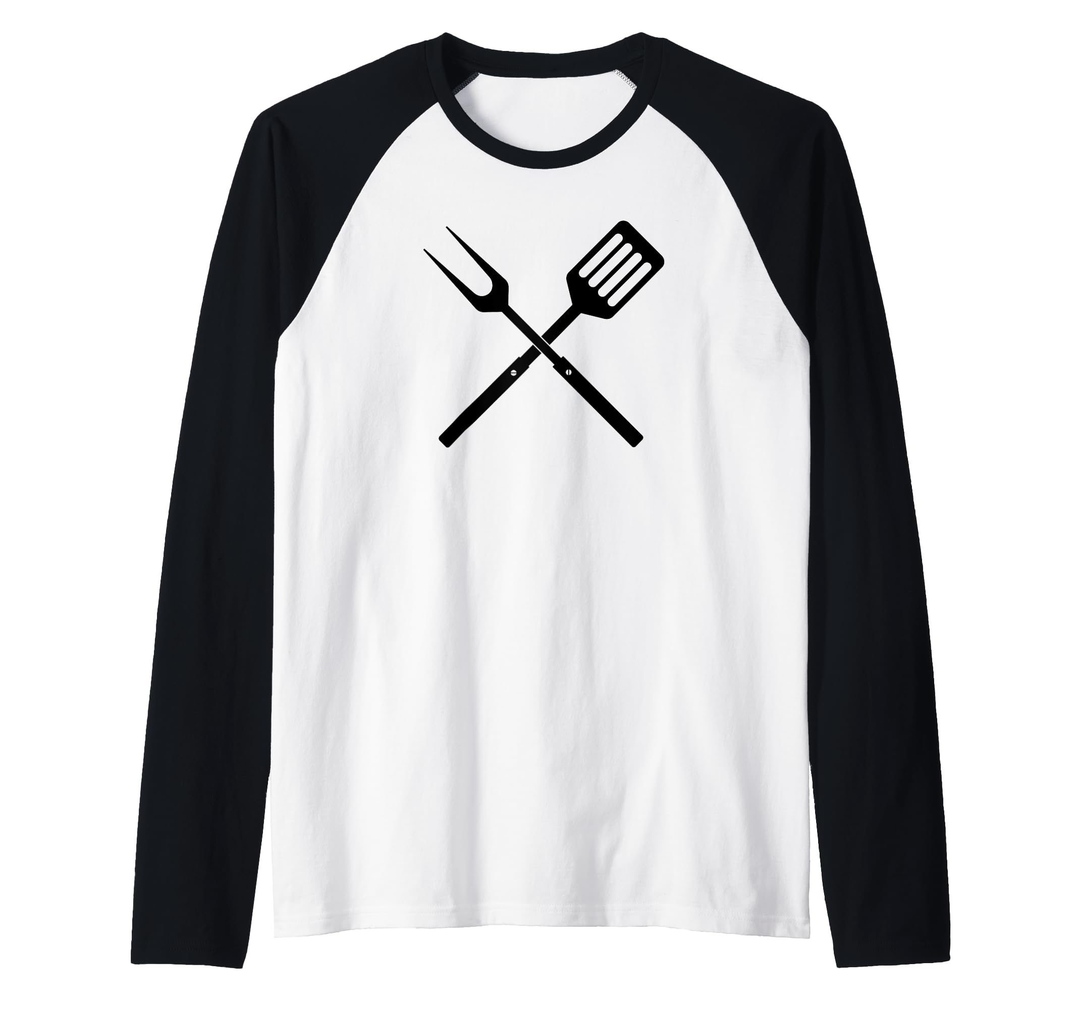 BBQ Utensils novelty BBQ Tools Raglan Baseball Tee