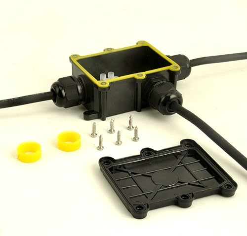 Giunto Elettrico Impermeabile, CTRICALVER 5 Pacchi Connettori Elettrici IP66, 3 Poli Scatola Connettori Impermeabile Per Diametro Del Cavo 6-12mm, Connettore Stagno - Foto 3