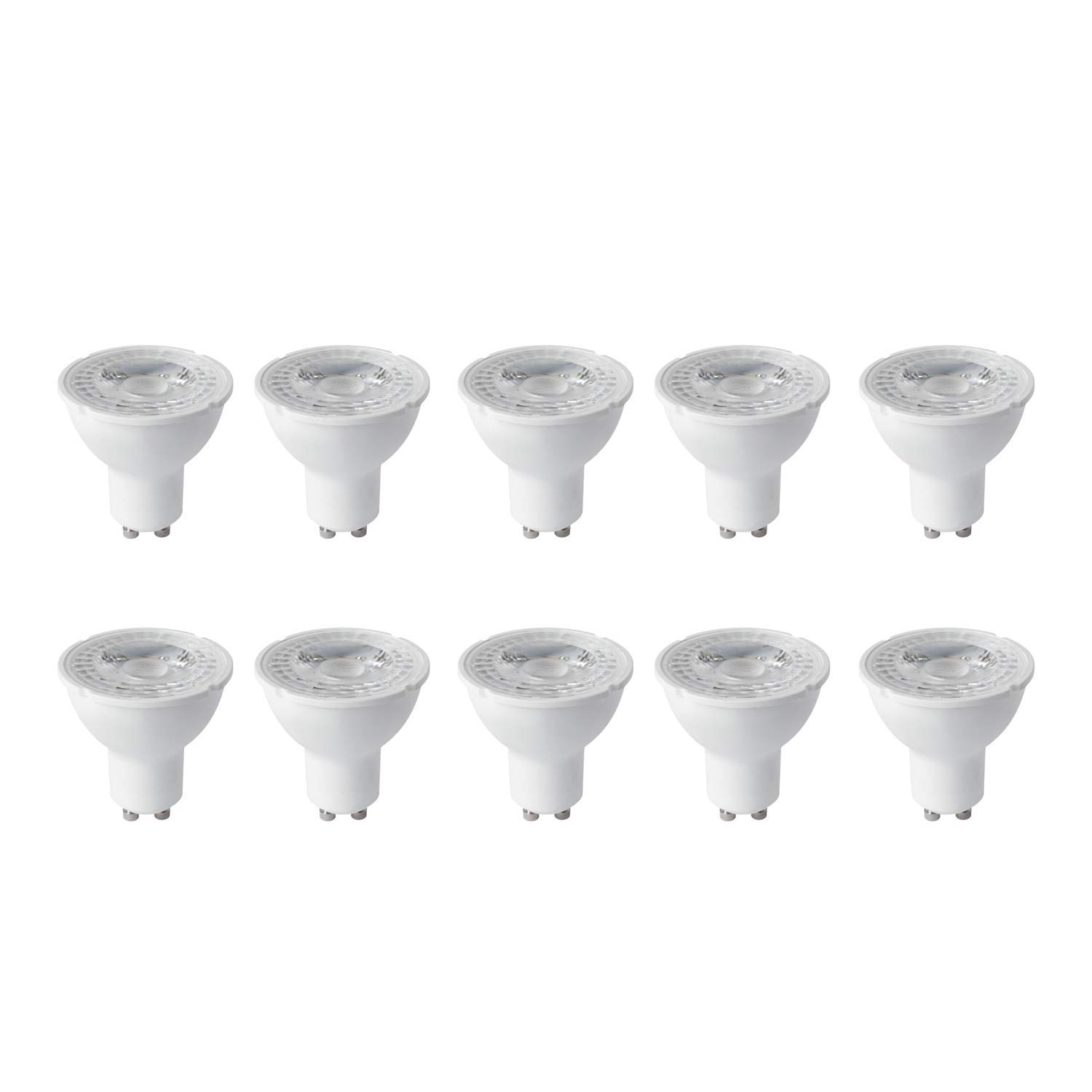Pack of 10 x Megaman 141912 LED GU10 PAR16 Light Bulbs 4 Watt 35 Degree 4000K Cool White