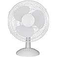 ToolTech Oscillating Desk Fan 3-Speed - 16'', White (100076)