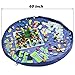 Aeroway Children's Play Mat and Toys Storage Bag, 60-inch.Baby Kids Play Floor Mat - Blue